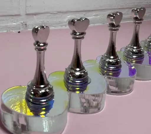 Muestrario Metálico con Base Iridiscente